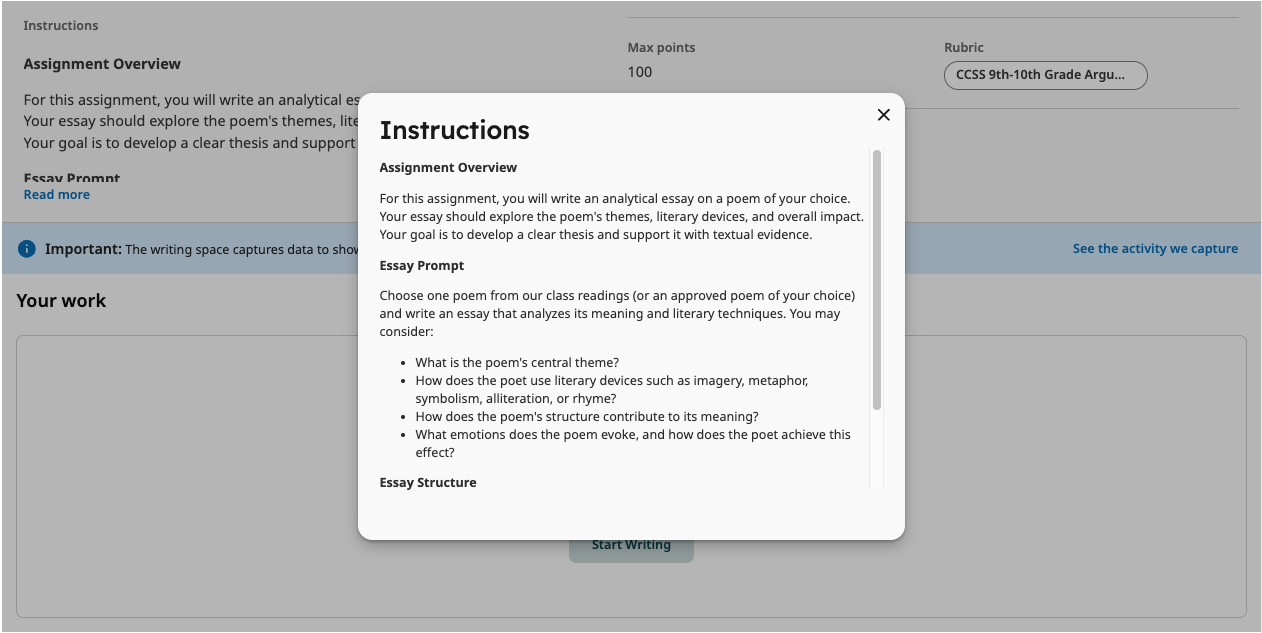 Starting your Clarity assignment – Turnitin Guides