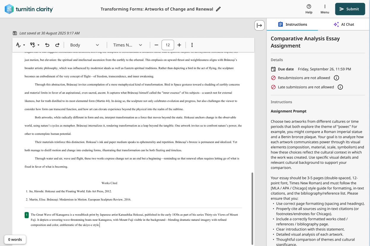 Turnitin 产品更新– Turnitin 指南